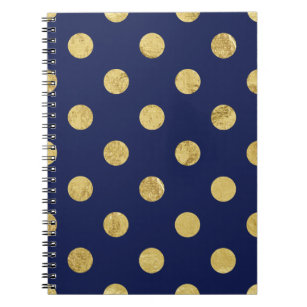 Gold Polka Dots Notebooks Journals Zazzle