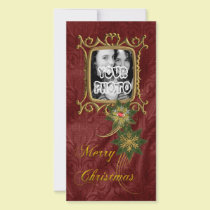 Elegant Gold Frame Christmas photo cards by RainbowCards Elegant Gold Frame Christmas photo cards