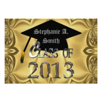 Elegant Gold Graduation Party Invitations invitations