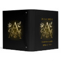 Elegant Gold Monogram A Wedding Planner Binder