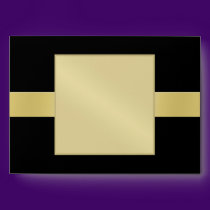 Elegant Gold Monogram Black All Occasion Envelope envelopes