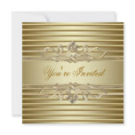 Elegant Gold Party Invitations