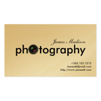 Elegant Gold Photogrpahy Business cards with QR