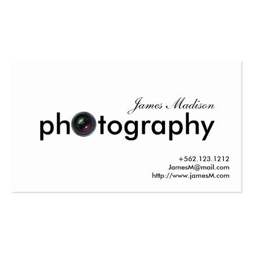 Elegant Gold Photogrpahy Business cards with QR (front side)