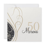 Elegant Gold Square Invitation