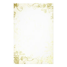 Elegant Gold Vintage Wedding Custom Stationery