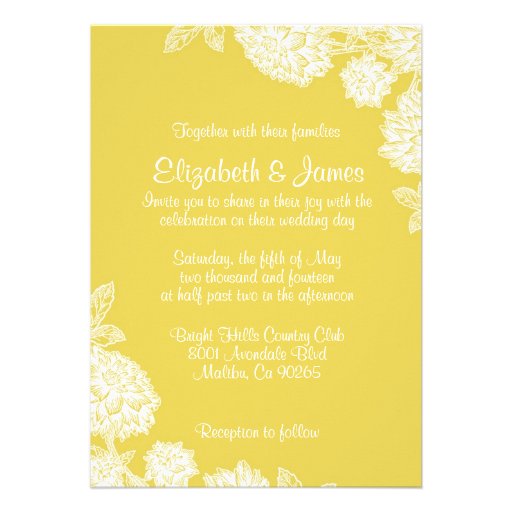 Elegant Gold Wedding Invitations