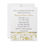 Elegant  Golden Anniversary Invitation