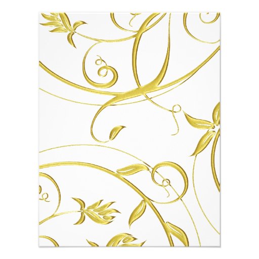 Elegant  Golden Anniversary Invitation