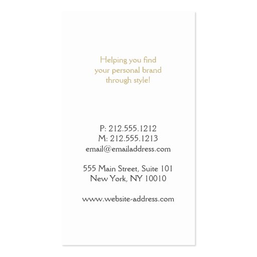 Elegant Golden Dot Pattern II on White Business Card Templates (back side)