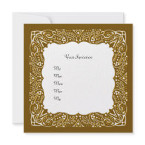 Elegant golden invitation