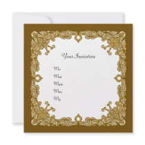 Elegant golden invitation by Christmas_Store Elegant golden invitation