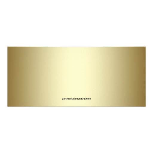 Elegant Golden Ticket Birthday Party Invitation