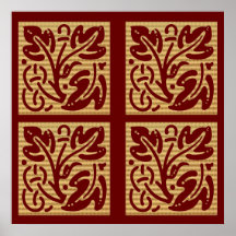 Elegant GoldFOIL Jewels - Oriental Chinese Energy Print