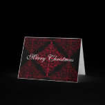 Elegant gothic Christmas ornamental design Greeting Card
