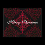 Elegant gothic Christmas ornamental design Post Card