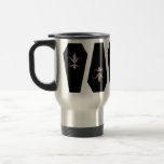 Elegant gothic coffins all around for Halloween Coffee Mugs