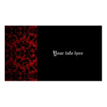 Elegant Gothic patterned business cards