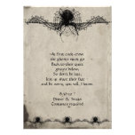Elegant Gothic Spider Halloween Party Invitation