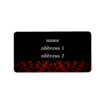 Elegant Gothic wedding address labels