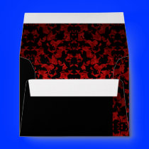 Elegant Gothic wedding envelopes for note cards