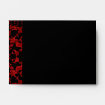 Elegant Gothic wedding envelopes for note cards