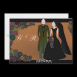 Elegant Gothic Wedding Invitation