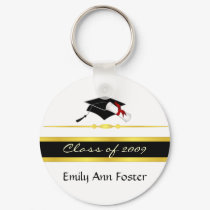 Elegant Graduation Key Ring - Class of 2009 keychains