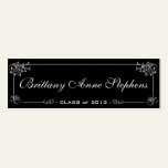 Elegant Graduation Name Card Insert business cards