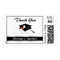 Elegant Graduation Thank You Postage Stamps