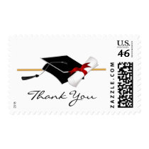 Elegant Graduation Thank You Postage Stamps