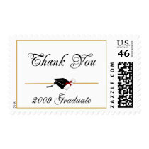 Elegant Graduation Thank You Postage Stamps