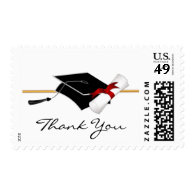 Elegant Graduation Thank You Postage Stamps