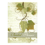 Elegant grapevine fall wedding bridal shower custom invitation