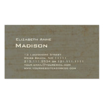 Elegant Gray Green Antique Paper Patina business cards