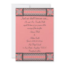 Elegant Gray Rose Wedding Invitation