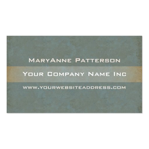 Elegant Green and Gold Natural Textures Gradient Business Cards (back side)