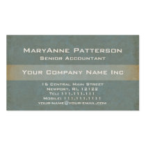 Elegant Green and Gold Natural Textures Gradient business cards