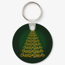 Elegant Green  Christmas Tree Key Chain keychains