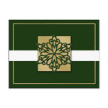 elegant green gold  Corporate Holiday Greeting s postcards