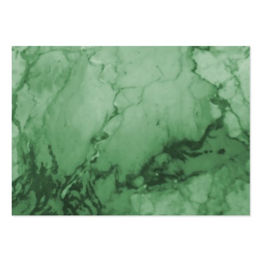 Elegant Green Marble Business Cards (front side)