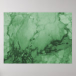 Elegant Green Marble Print