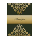 Elegant green Thank You Cards Post Card