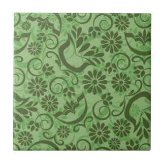 Elegant Green Tile