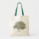 Elegant Green Tree Graphic Template bag