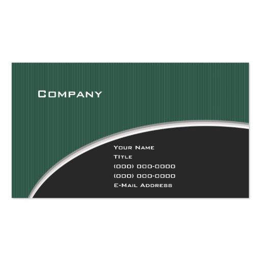 Elegant Green V.2 Business Card Template (front side)