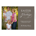 Elegant Greeting Easter Photo Card cards