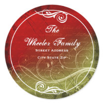 Elegant Grunge Address Label stickers by NicChic Elegant Grunge Address Label stickers
