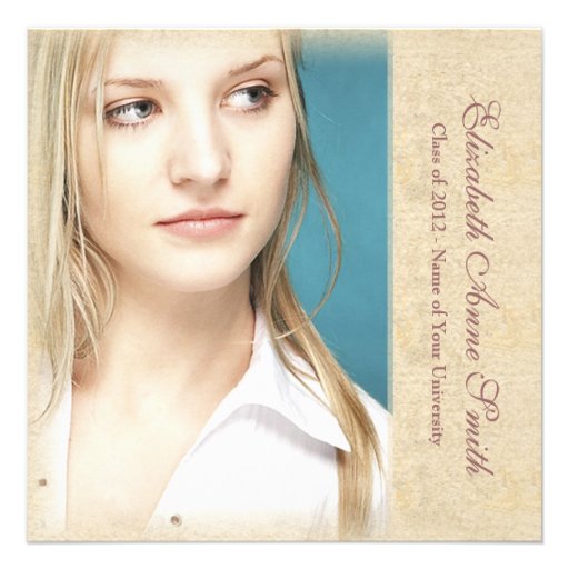 Elegant Grunge Graduation Party Invitations