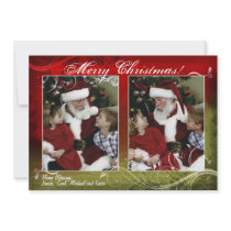 Elegant Grunge Holiday Photo Card invitations